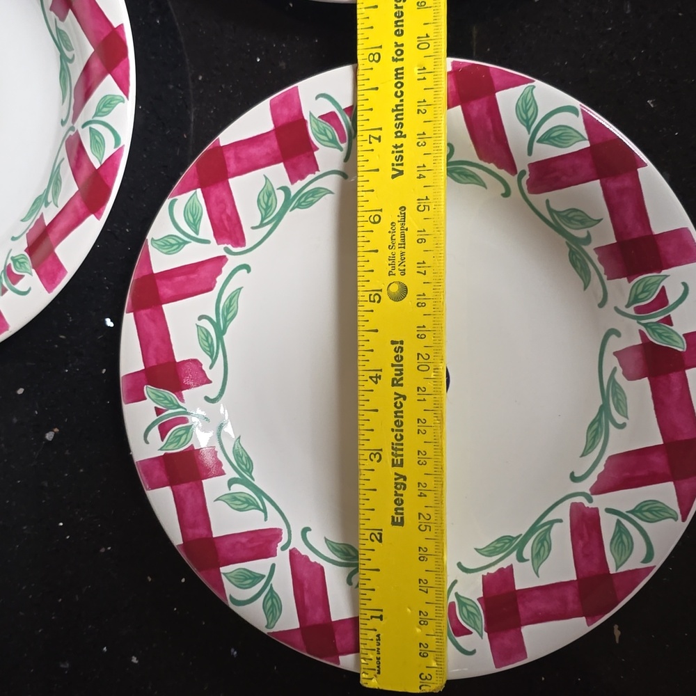 Princess House Orchard Medley Pattern.  Set of 3. 8" Plates - Picture 2 of 4